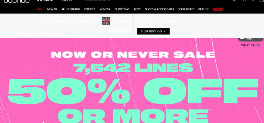 BOOHOO - stores like forever 21