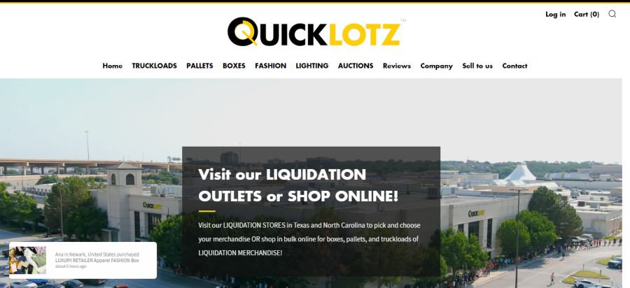 Quicklotz - liquidation pallets Texas