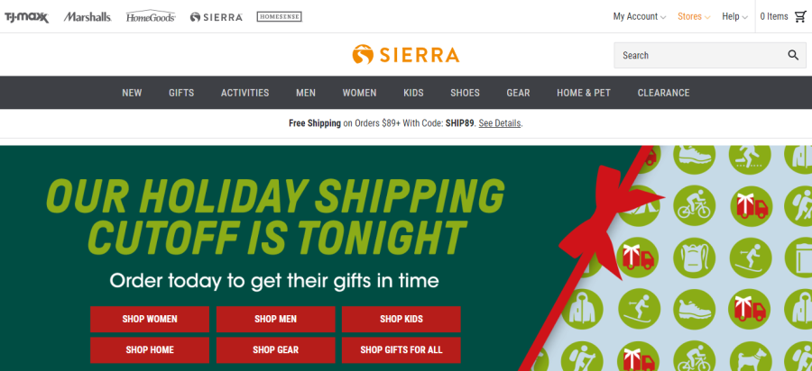 Sierra - stores like TJ Maxx