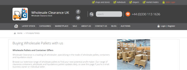 Wholesale Clearance UK - liquidation pallets Sheffield