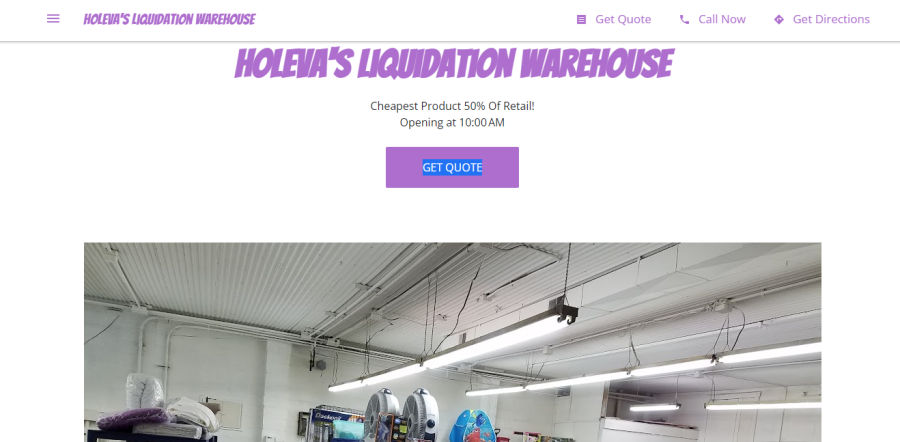 Holeva’s Liquidation Warehouse